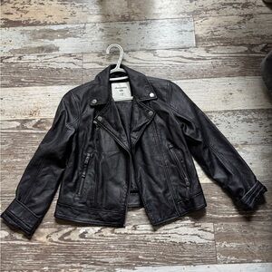 Abercrombie Kids Black Biker Jacket